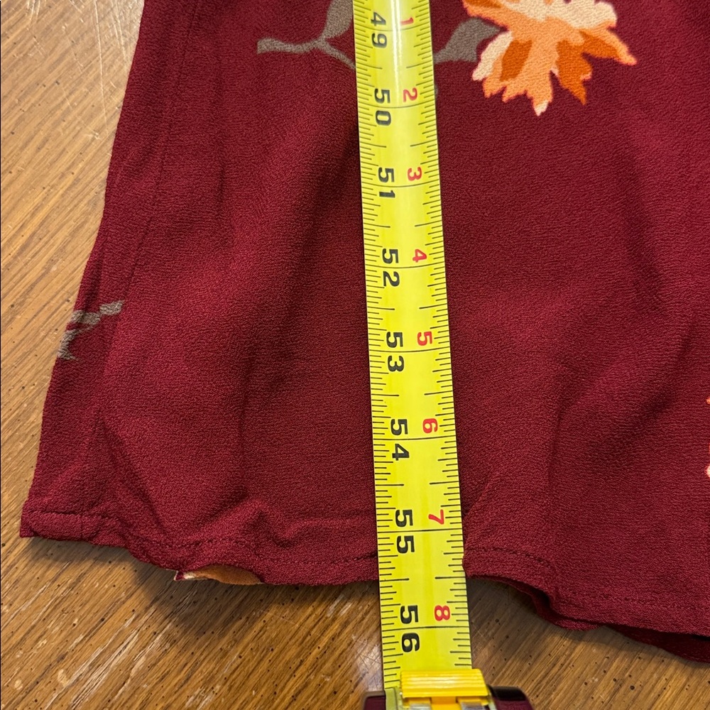 Reformation Santiago Floral Boho Dress Auburn Drape Neck Dramatic Slit Size XS - Picture 9 of 15